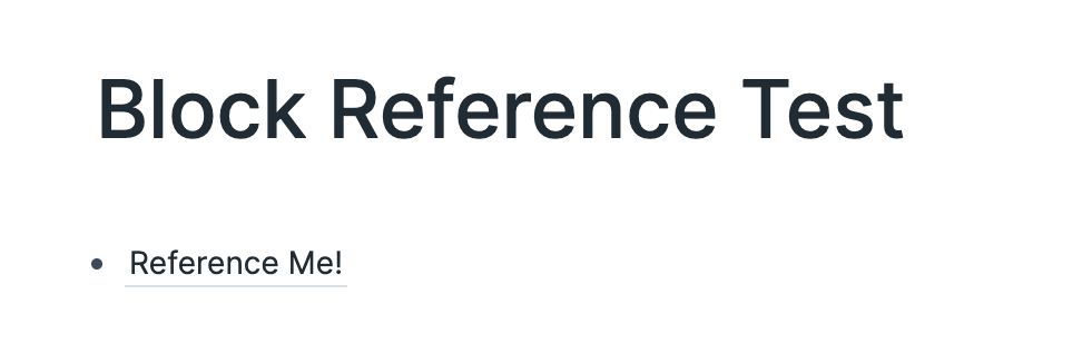 Block Reference Text