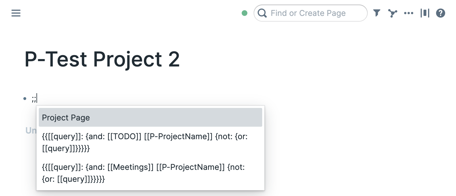 Template Selection Command