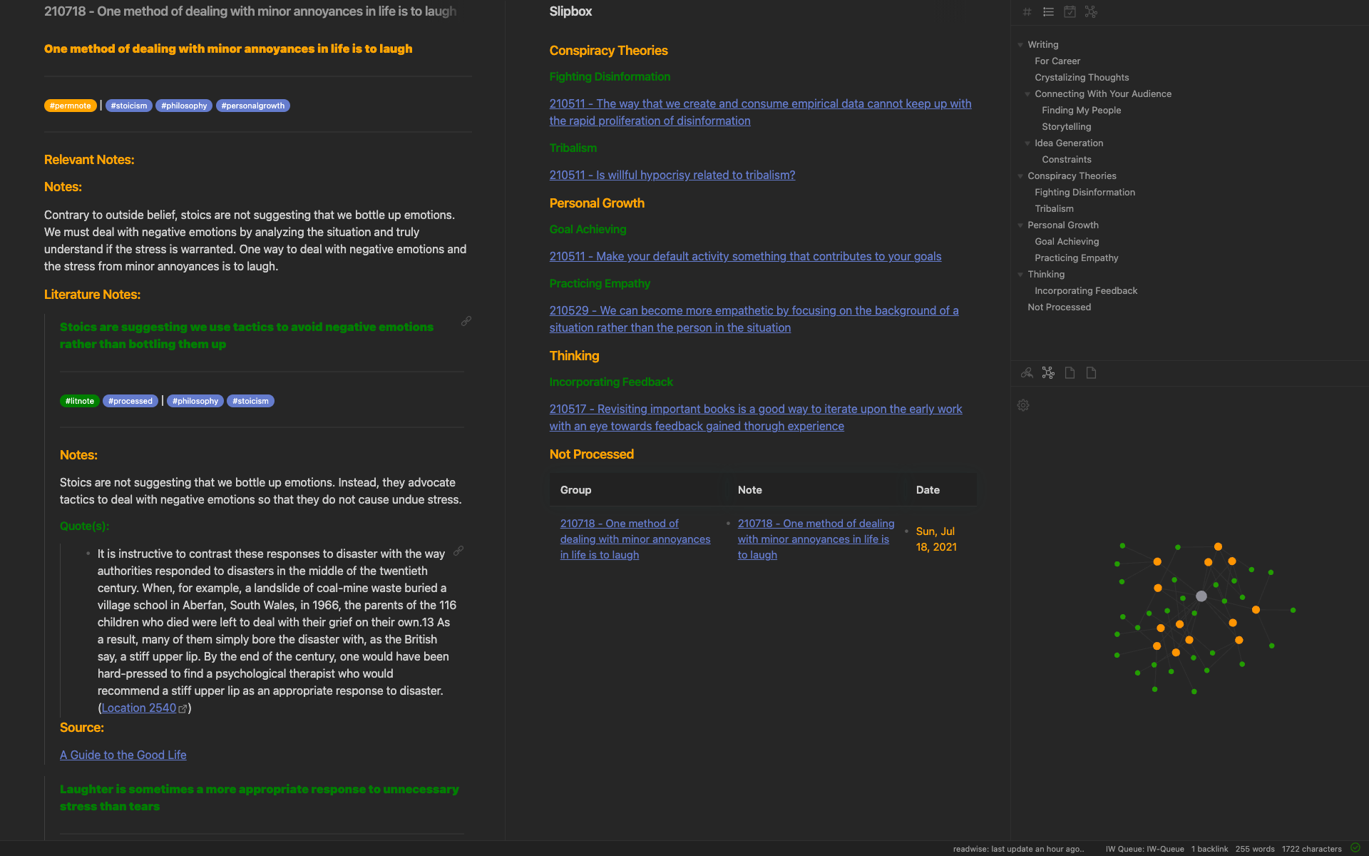 Slipbox Page Before Filing